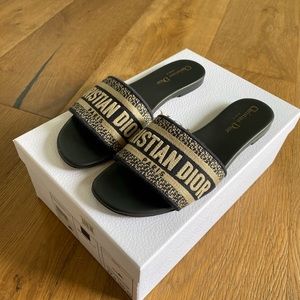 Christian Dior Dway Slides. Size 37.5
